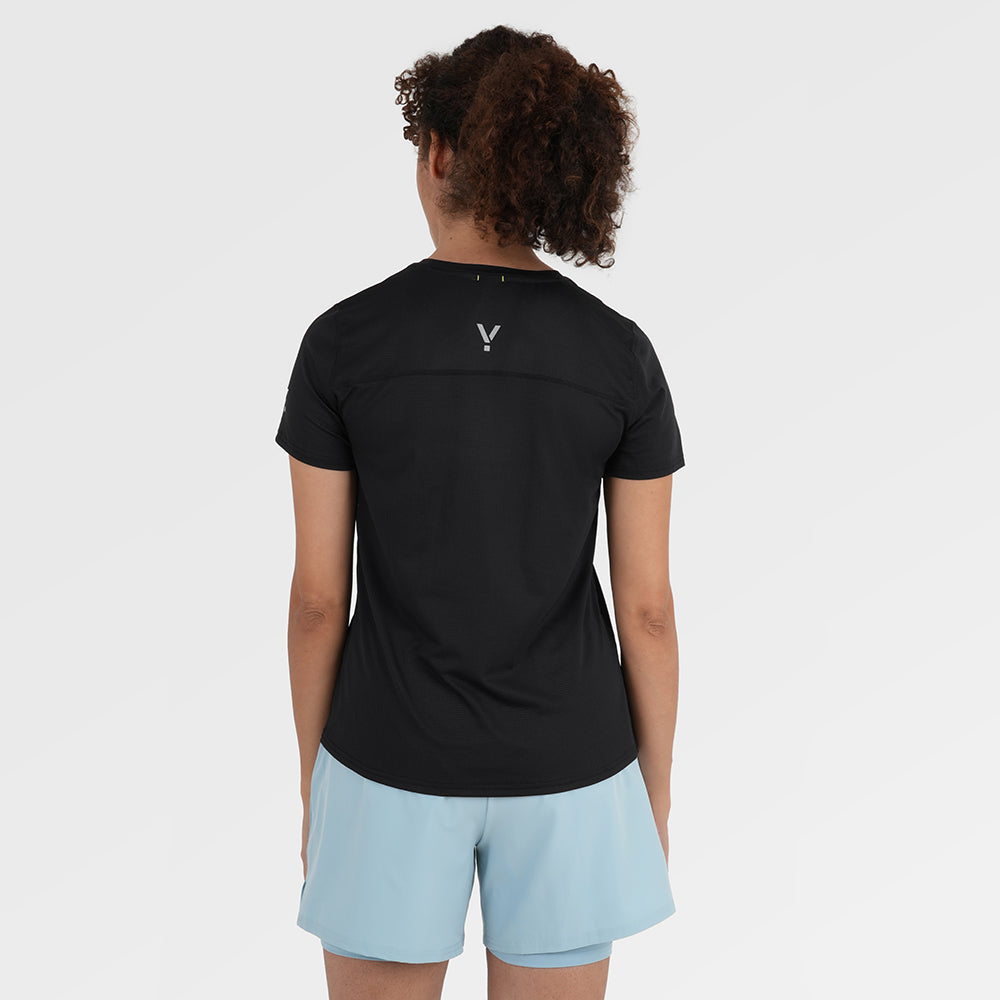 Womens Elpis Core Running Tee (Black)