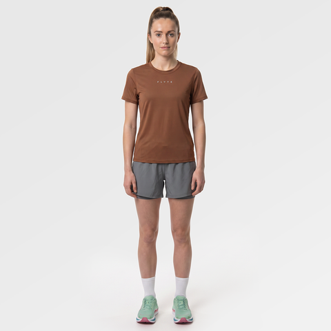 Womens Elpis Core Running Tee (Emperador) ✦AI