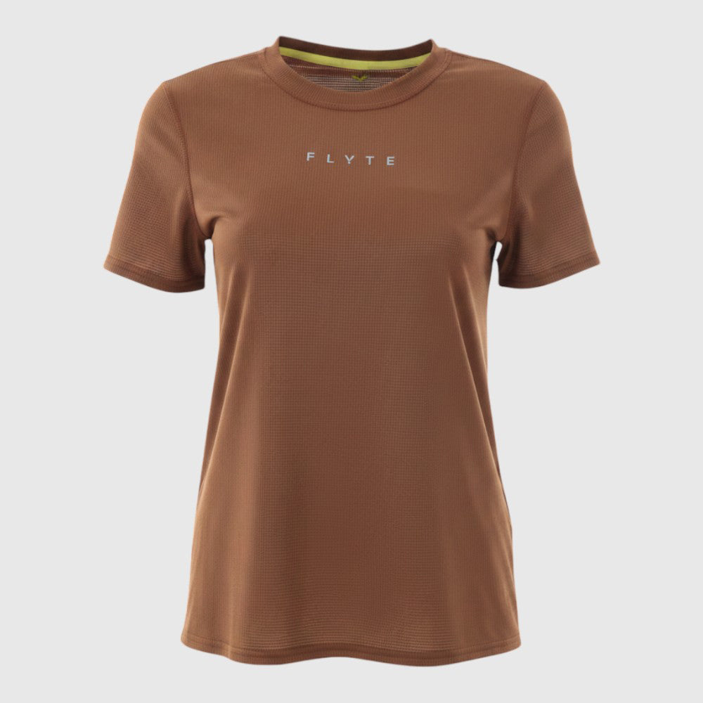 Womens Elpis Core Running Tee (Emperador) #contain ✦AI