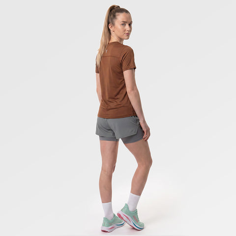 Womens Elpis Core Running Tee (Emperador) ✦AI