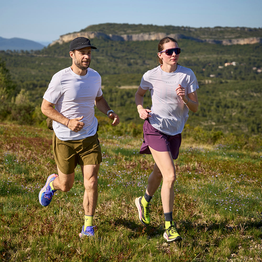 Womens Elpis Core Running Tee (Lavender Blue)