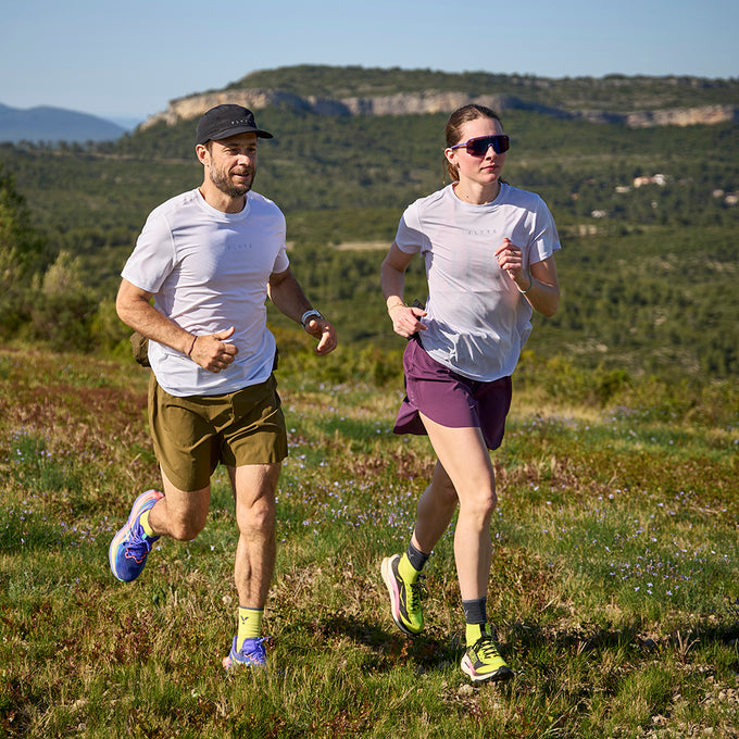 Womens Elpis Core Running Tee (Lavender Blue)