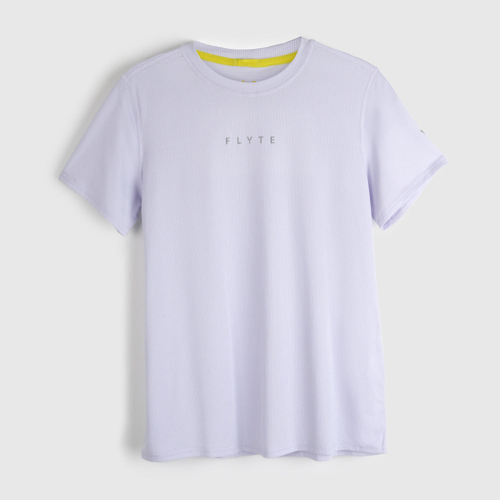 Womens Elpis Core Running Tee (Lavender Blue) #contain