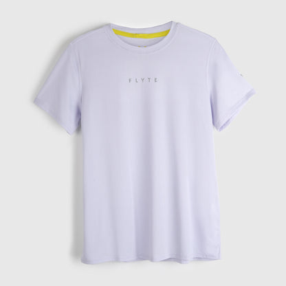 Womens Elpis Core Running Tee (Lavender Blue) #contain