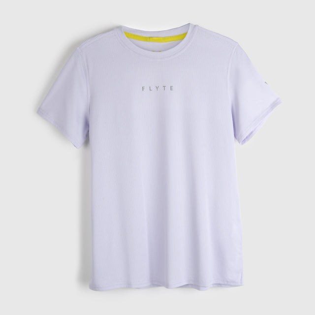Womens Elpis Core Running Tee (Lavender Blue) #contain
