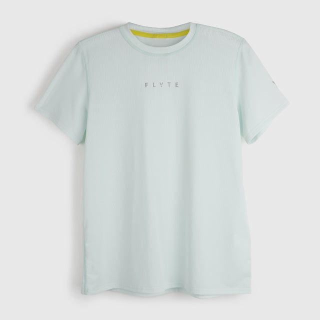 Womens Elpis Core Running Tee (Morning Mist) #contain