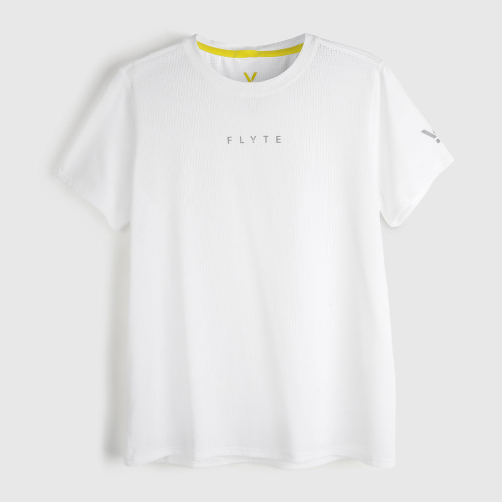 Womens Elpis Core Running Tee (White) #contain
