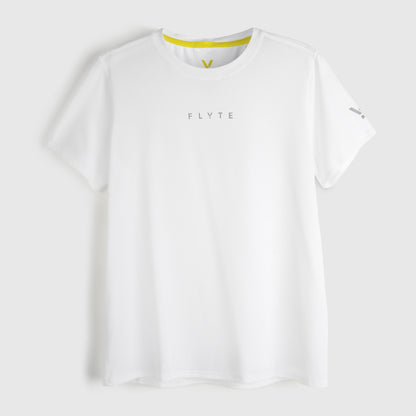 Womens Elpis Core Running Tee (White) #contain