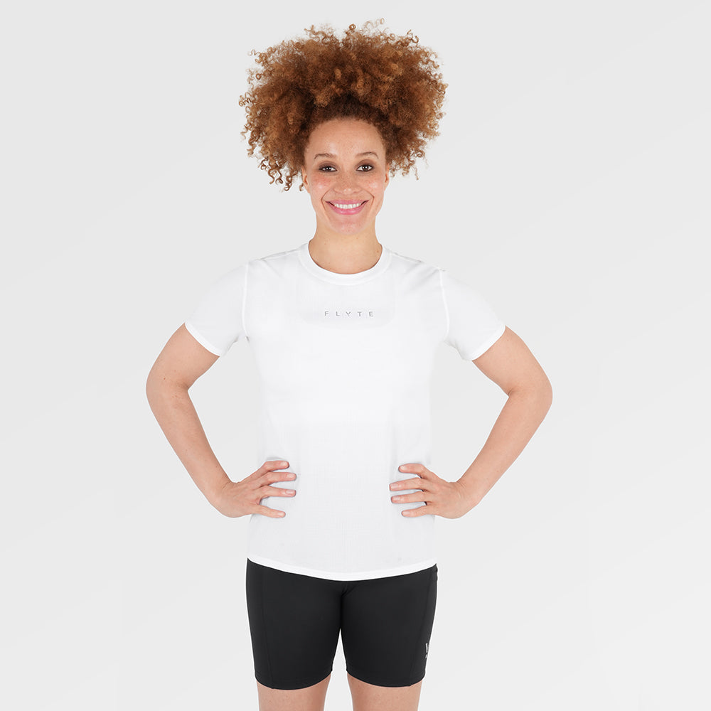 Womens Elpis Core Running Tee (White)