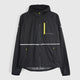 Womens Finch Windproof Packable Hooded Running Jacket (Black)