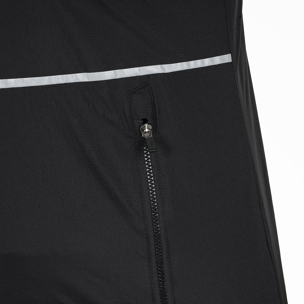 Womens Finch Windproof Packable Hooded Running Jacket (Black)