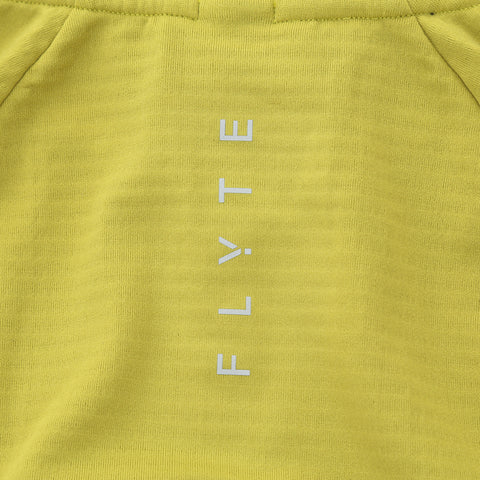 Womens Horizon 1/4 Zip Hoodless Running Grid Fleece Fleece (Lime)