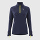 Womens Horizon 1/4 Zip Hoodless Running Grid Fleece Fleece (Navy) #contain ✦AI