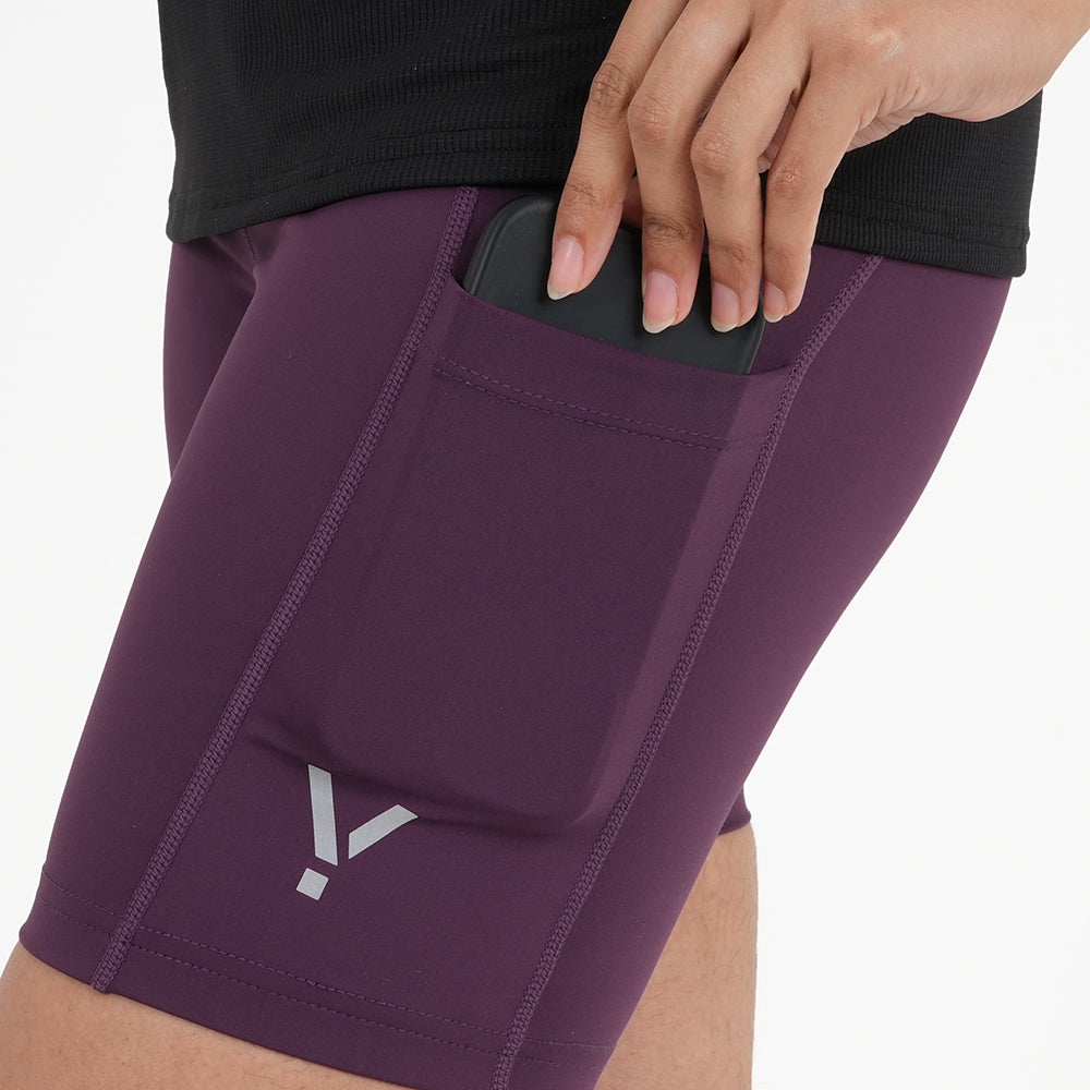 Womens Petrel Core Half Tights (Blackberry Wine)
