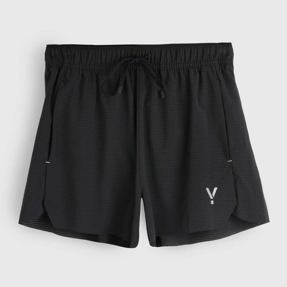 Womens Siskin 3 Inch Performance Shorts (Black) #contain