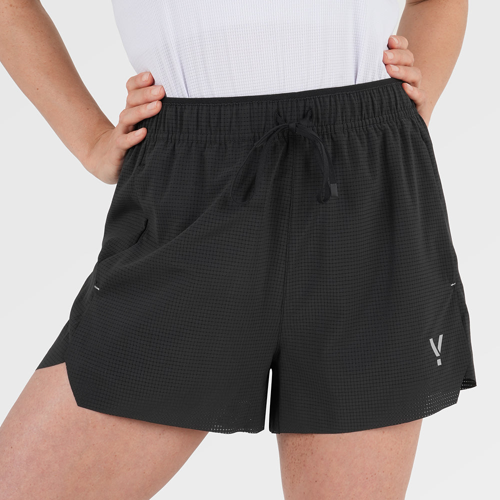 Womens Siskin 3 Inch Performance Shorts (Black)