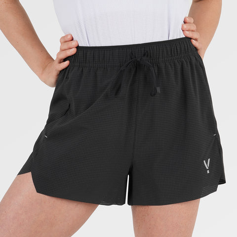 Womens Siskin 3 Inch Performance Shorts (Black)