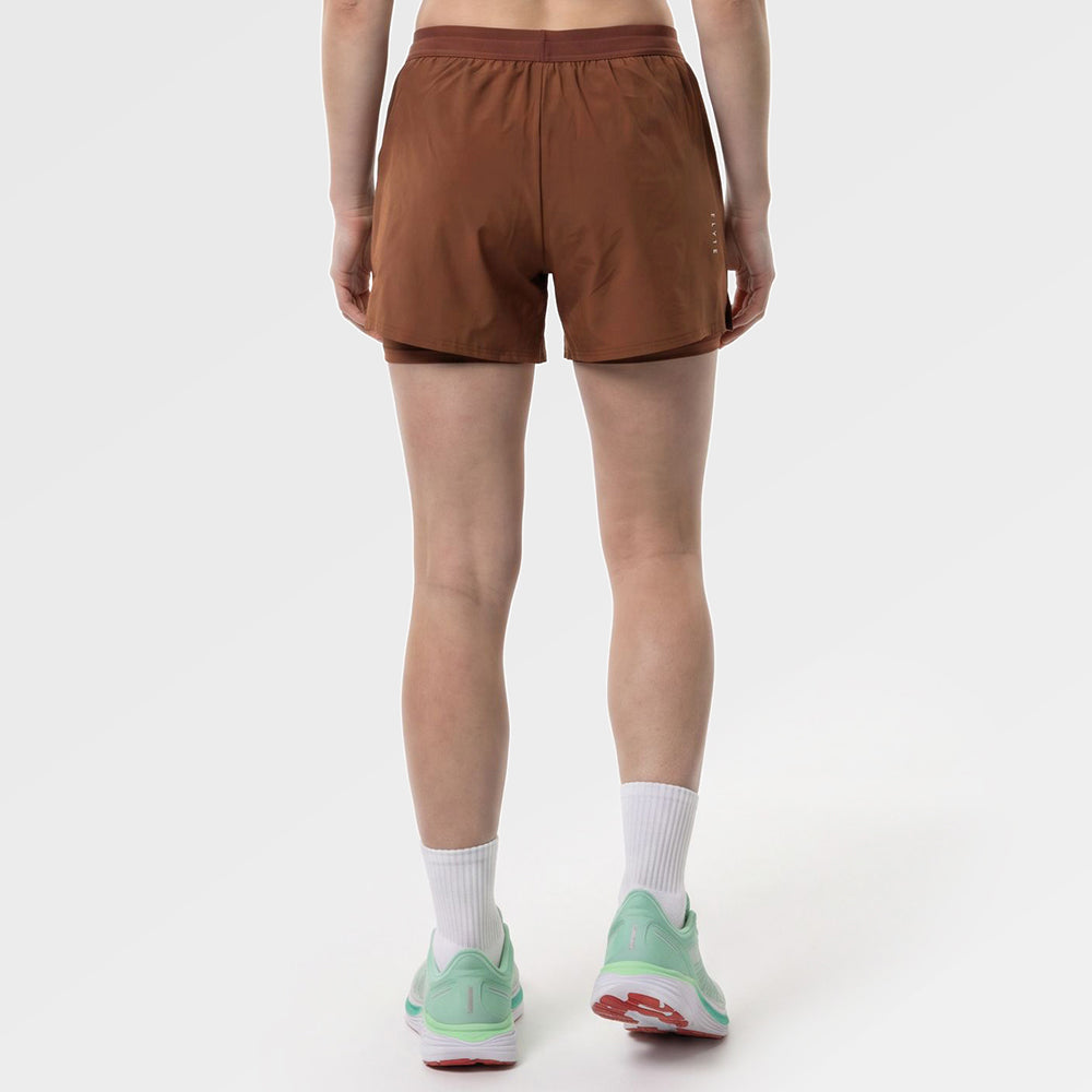 Womens Skua 5 Inch Core 2-In-1 Running Shorts (Emperador) ✦AI
