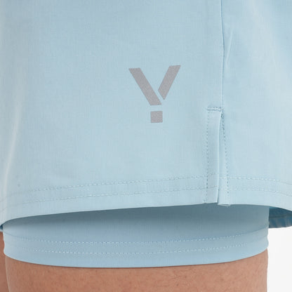 Womens Skua 5 Inch Core 2-In-1 Running Shorts (Forget Me Not)