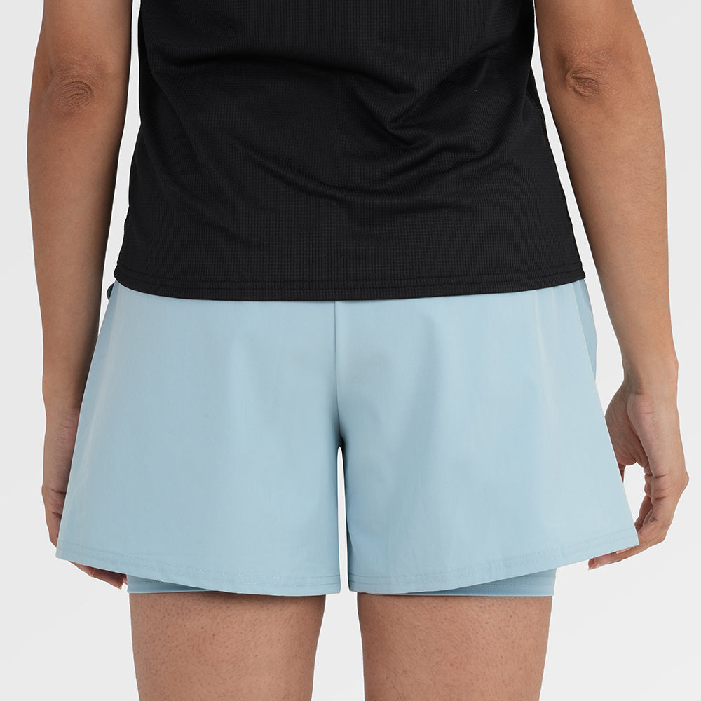 Womens Skua 5 Inch Core 2-In-1 Running Shorts (Forget Me Not)