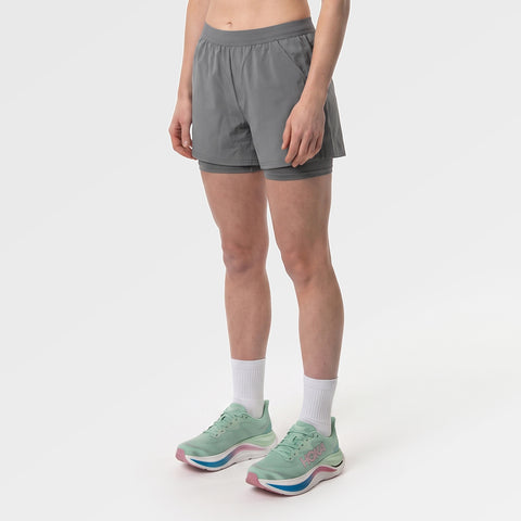 Womens Skua 5 Inch Core 2-In-1 Running Shorts (Sedona Sage) ✦AI