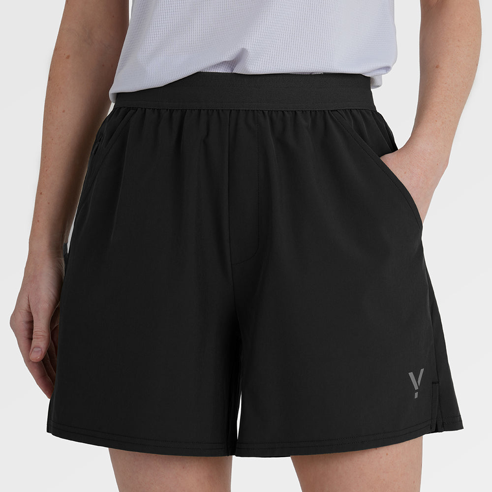 Womens Skua 5 Inch Core Running Shorts (Black)