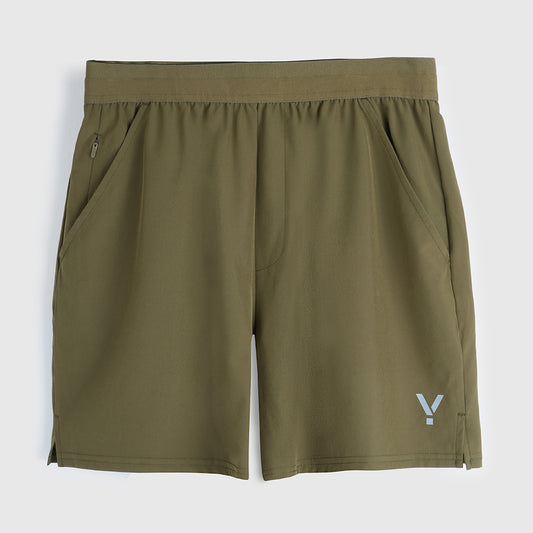 Womens Skua 5 Inch Core Running Shorts (Khaki)