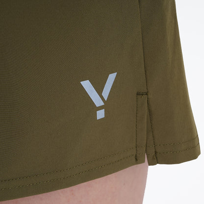 Womens Skua 5 Inch Core Running Shorts (Khaki)