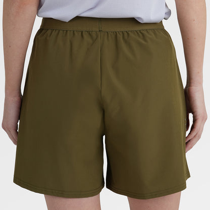 Womens Skua 5 Inch Core Running Shorts (Khaki)