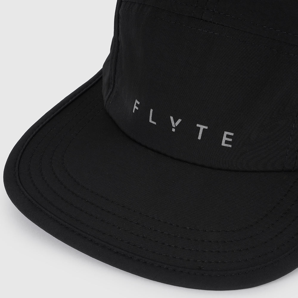 Zero 5 Panel Running Cap (Black)