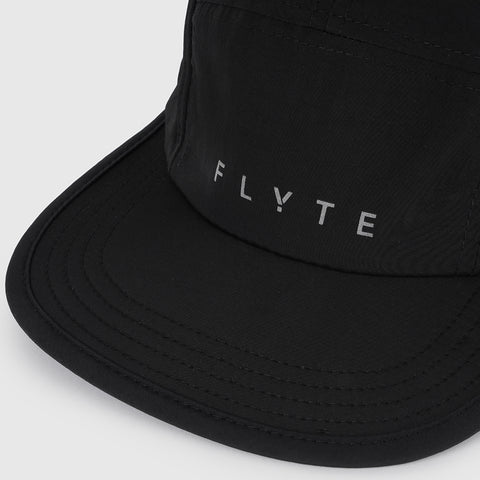 Zero 5 Panel Running Cap (Black)