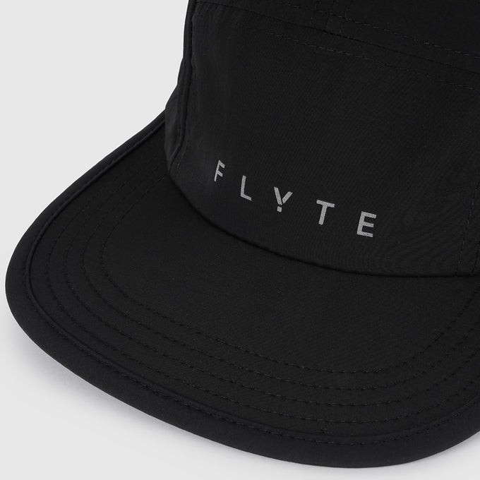 Zero 5 Panel Running Cap (Black)