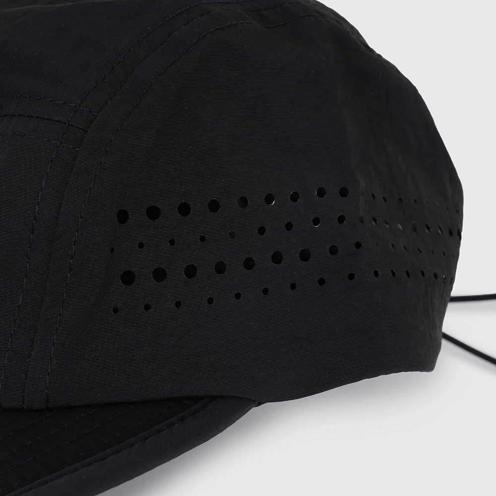 Zero 5 Panel Running Cap (Black)
