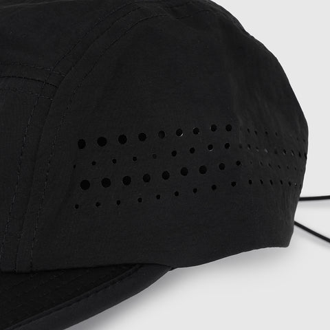 Zero 5 Panel Running Cap (Black)