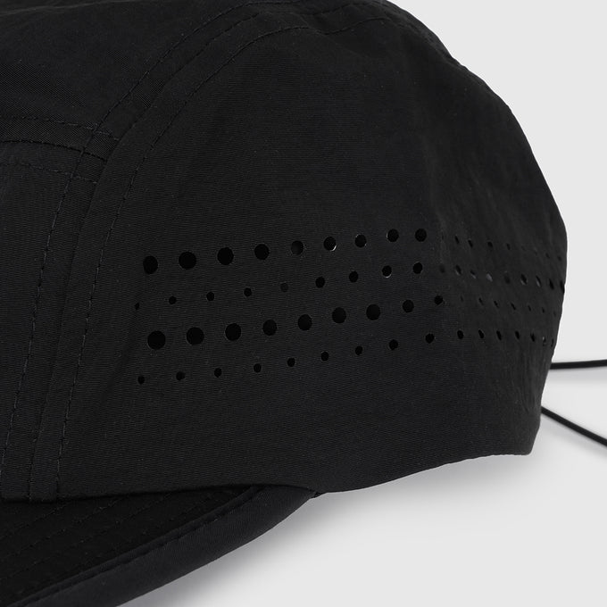 Zero 5 Panel Running Cap (Black)