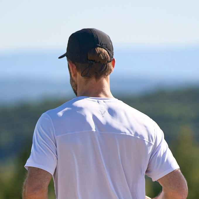 Zero 5 Panel Running Cap (Black)