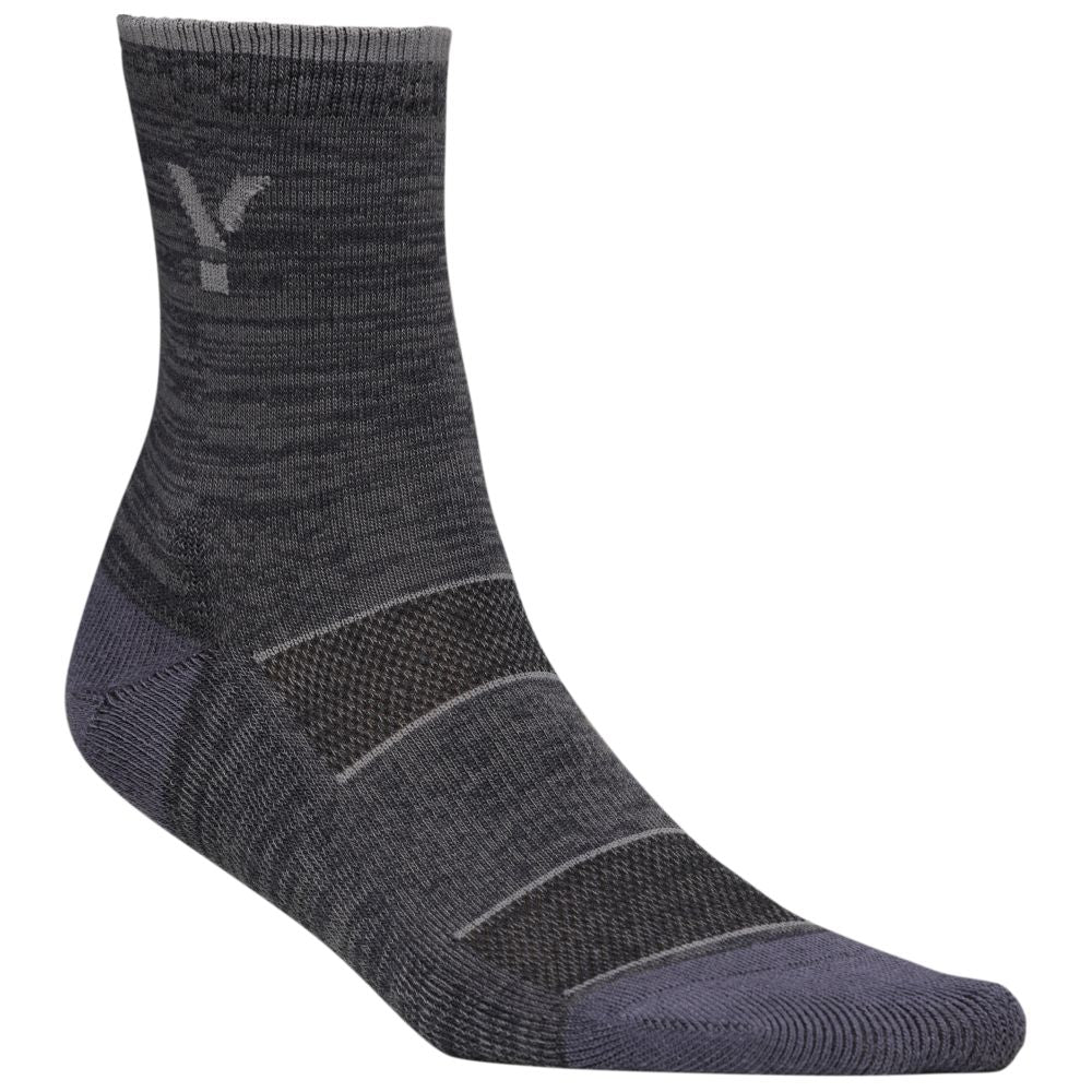Flare Mid Socks (3 Pack - Graphite) #contain