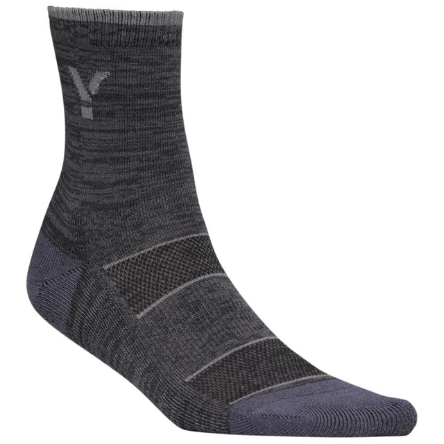 Flare Mid Socks (3 Pack - Graphite) #contain