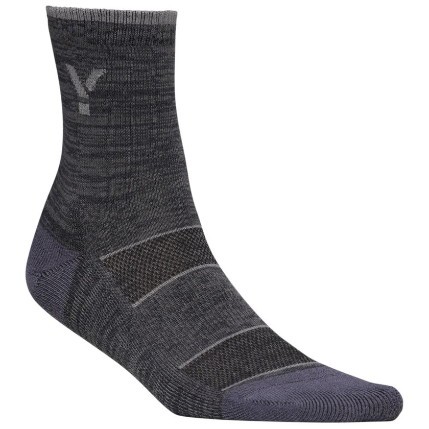 Flare Mid Socks (3 Pack - Graphite) #contain