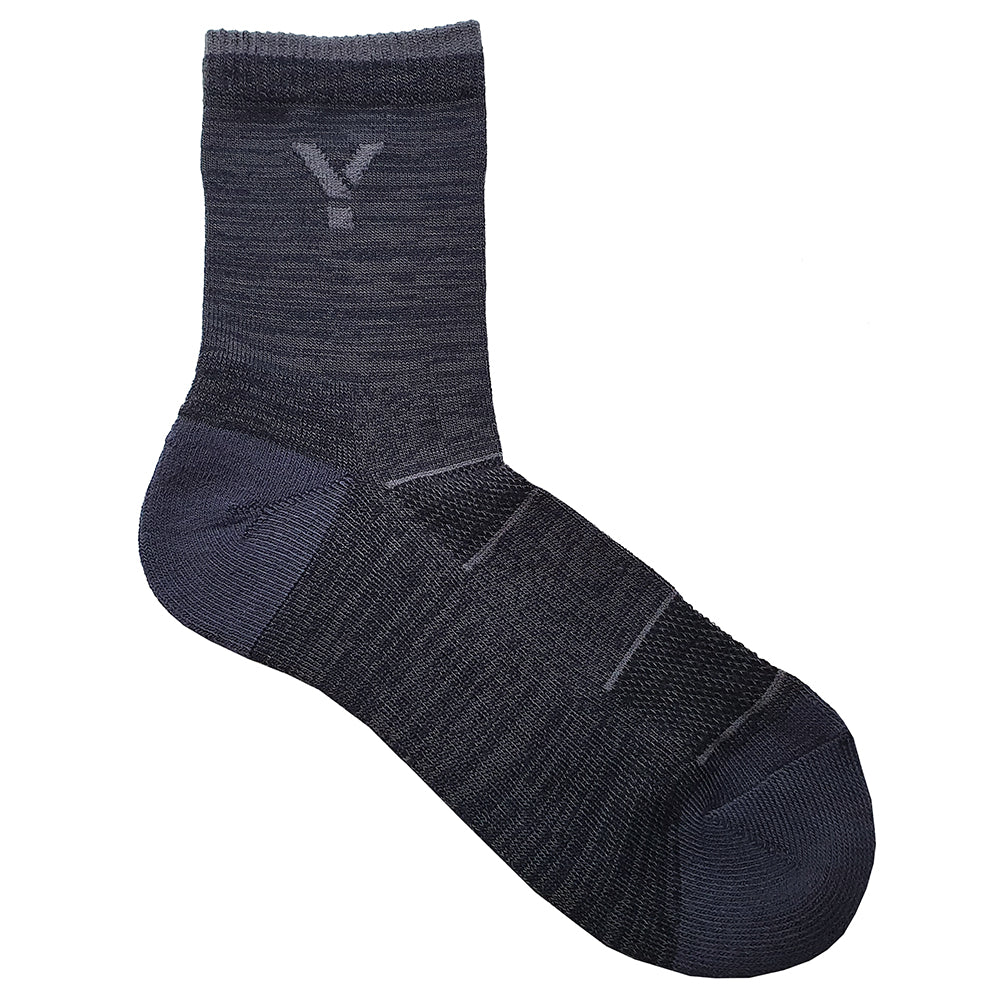 Flare Mid Socks (3 Pack - Graphite) #contain