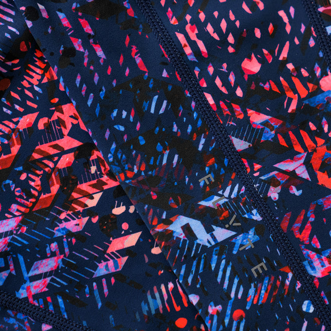 Womens Nyx Tights (Grapefruit/Navy Print)