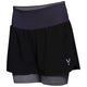 Womens Swift 2-In-1 Shorts (Black/Charcoal) #contain