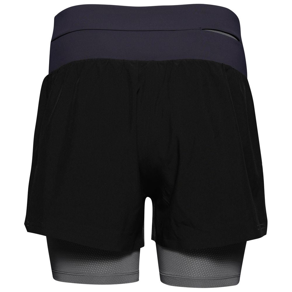Womens Swift 2-In-1 Shorts (Black/Charcoal) #contain