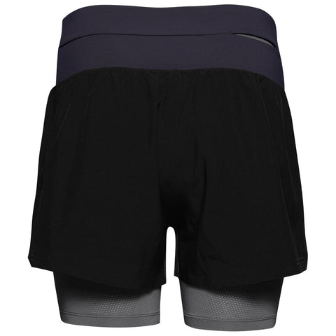 Womens Swift 2-In-1 Shorts (Black/Charcoal) #contain