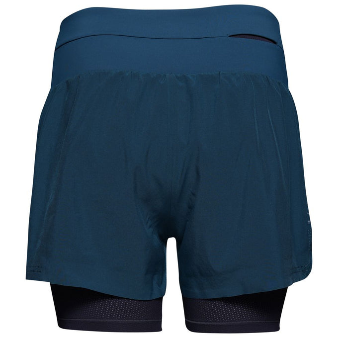Womens Swift 2-In-1 Shorts (Petrol/Graphite) #contain