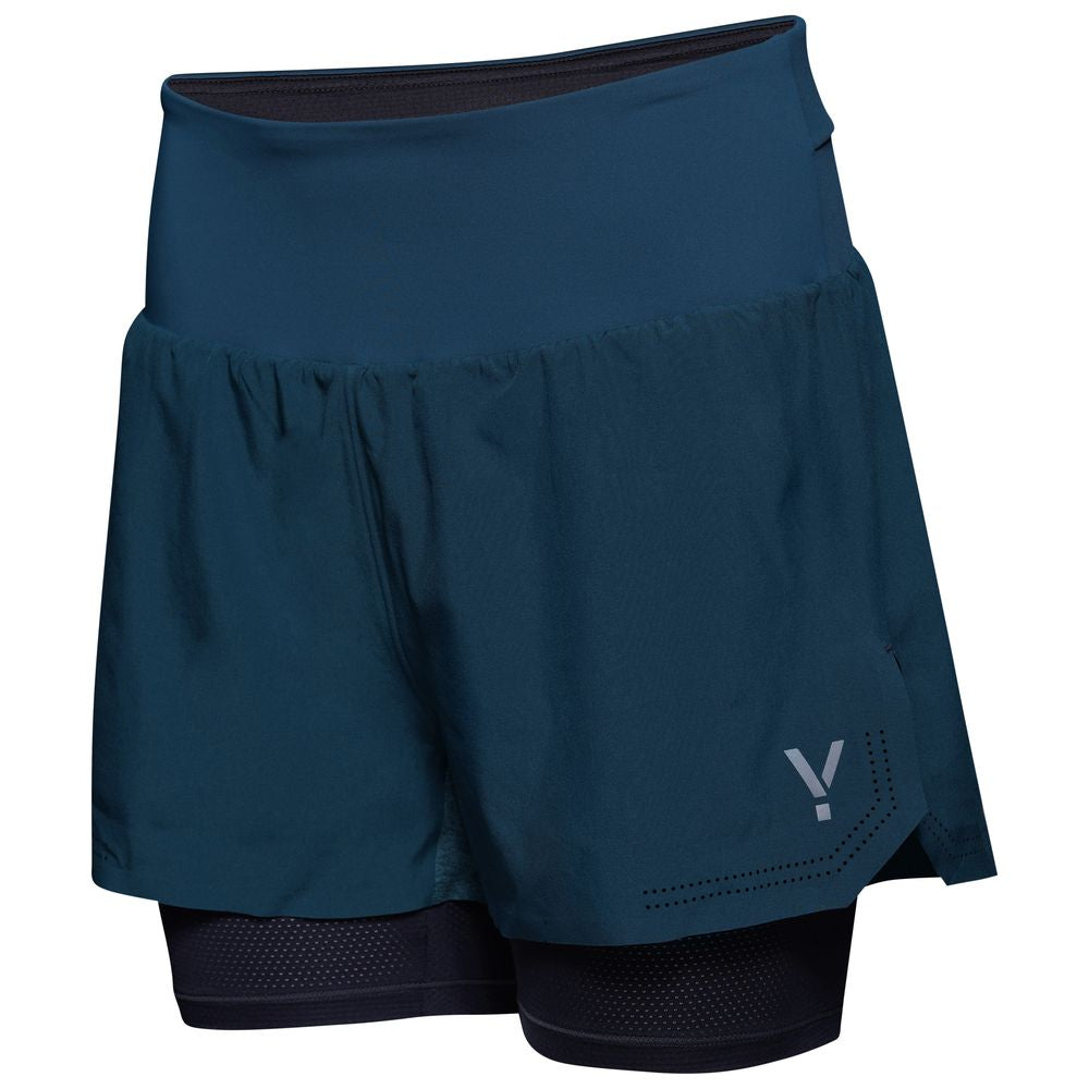 Womens Swift 2-In-1 Shorts (Petrol/Graphite) #contain