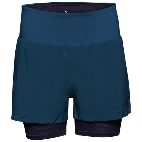 Womens Swift 2-In-1 Shorts (Petrol/Graphite) #contain