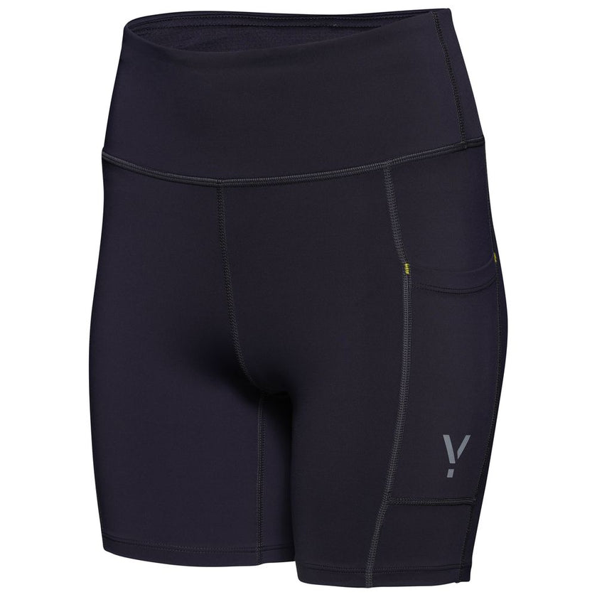 Womens Gaia Tight Shorts (Graphite) #contain
