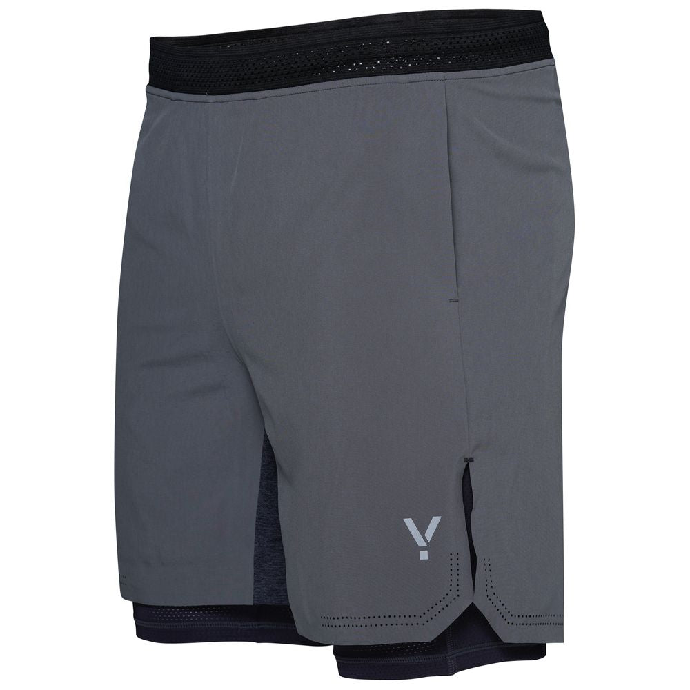 Mens Swift 2-In-1 Shorts (Charcoal/Graphite) #contain