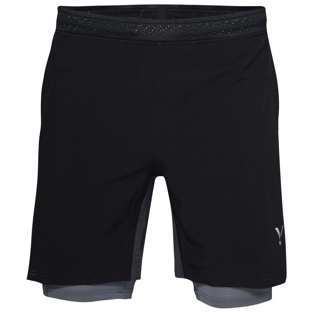 Mens Swift 2-In-1 Shorts (Black/Charcoal) #contain